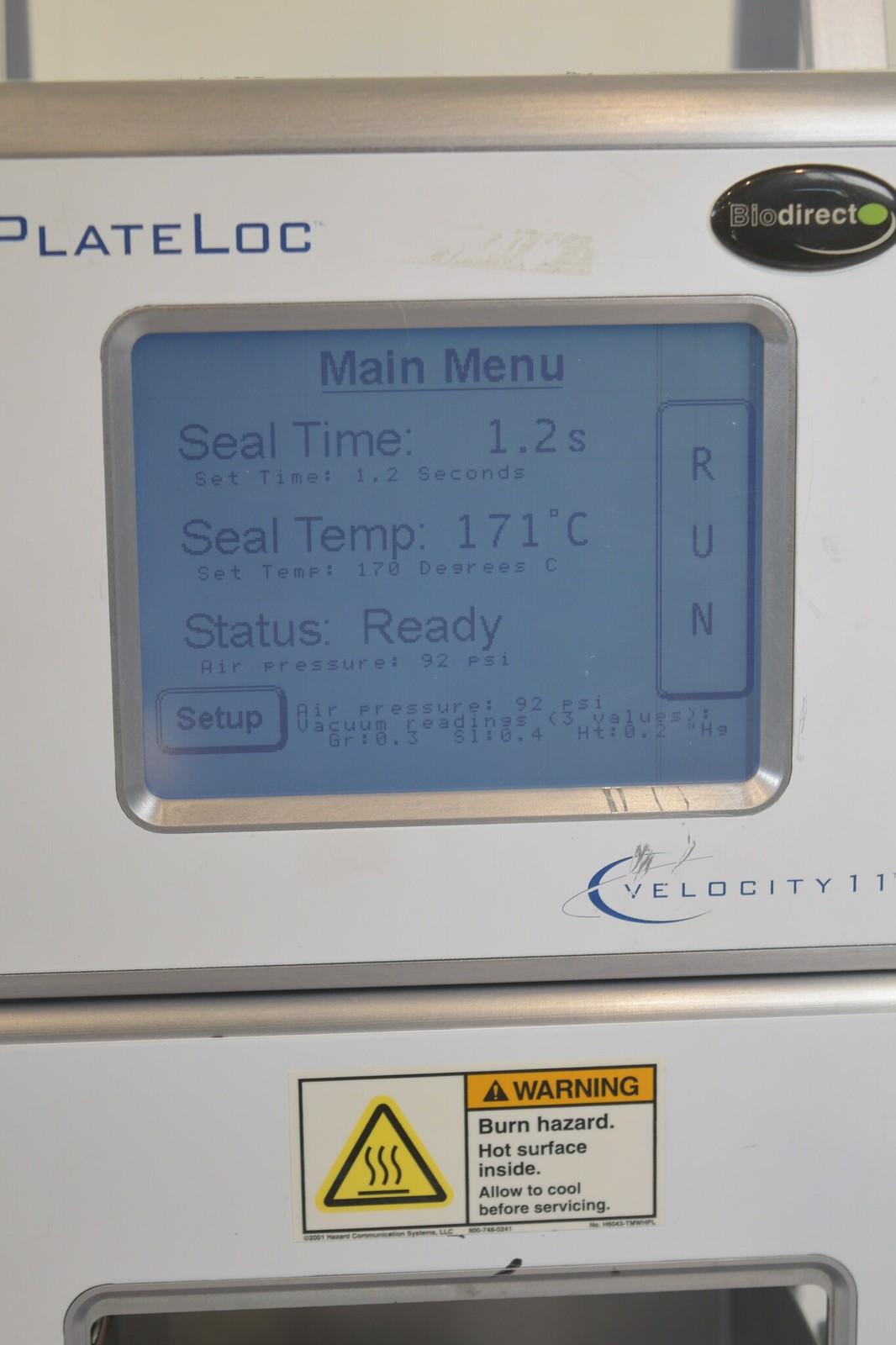 Agilent Velocity11 PlateLoc G5585B Microplate Sealer - Air Tested, No Stage