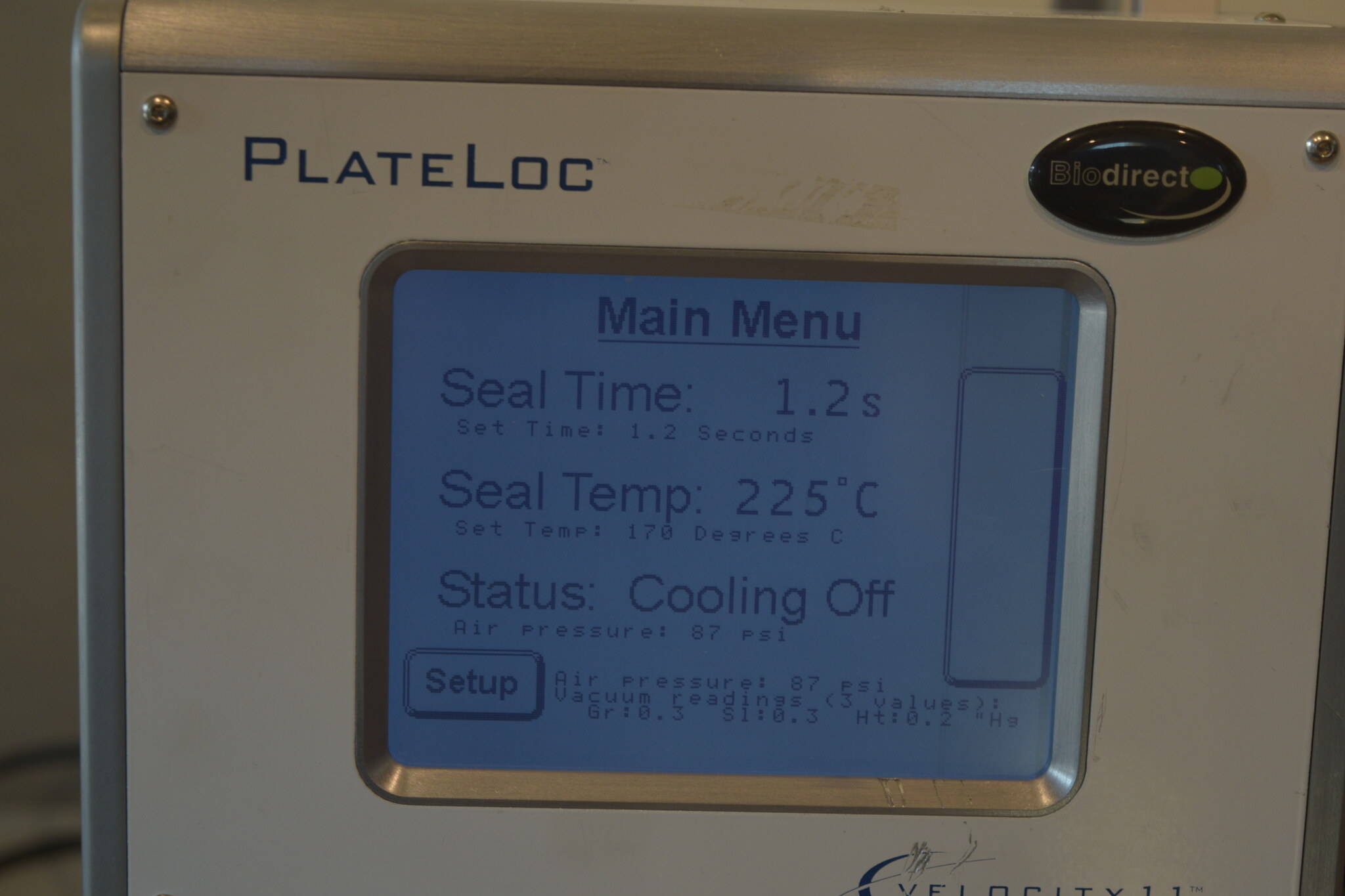 Agilent Velocity11 PlateLoc G5585B Microplate Sealer - Air Tested, No Stage