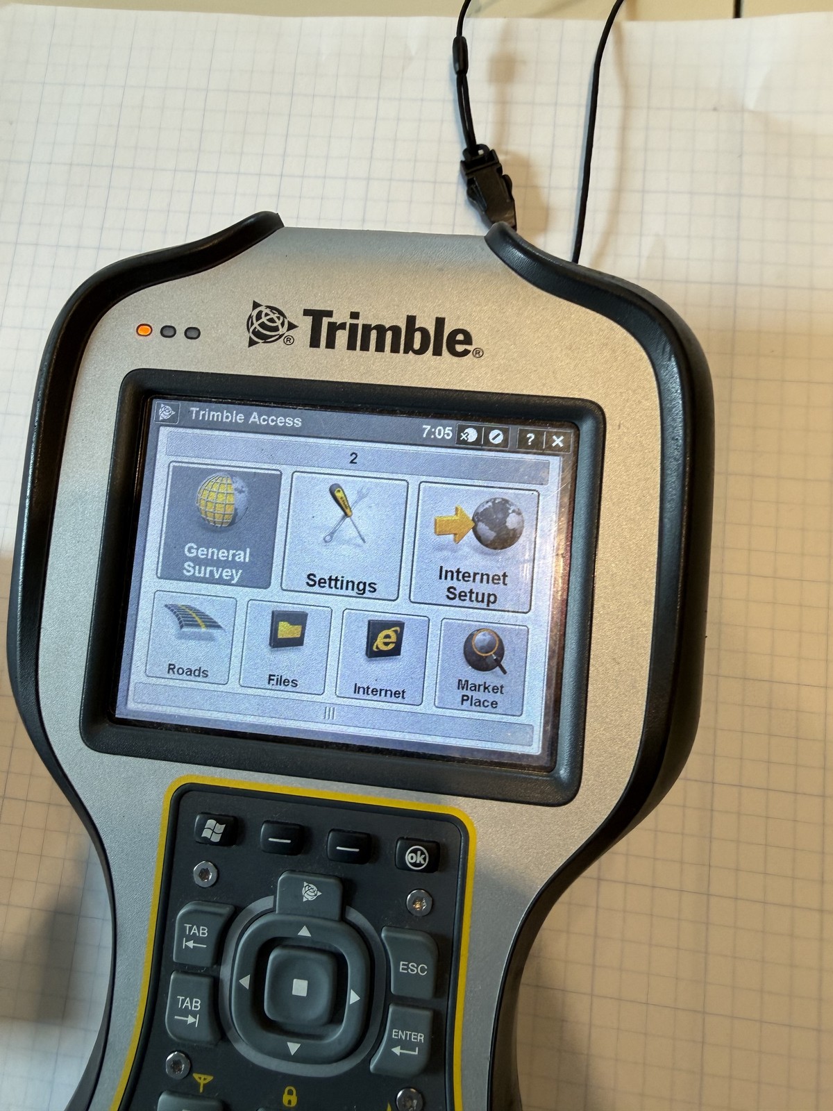 Trimble TSC3 Data Collector GPS GNSS w/ Access Perpetual General Survey + Roads