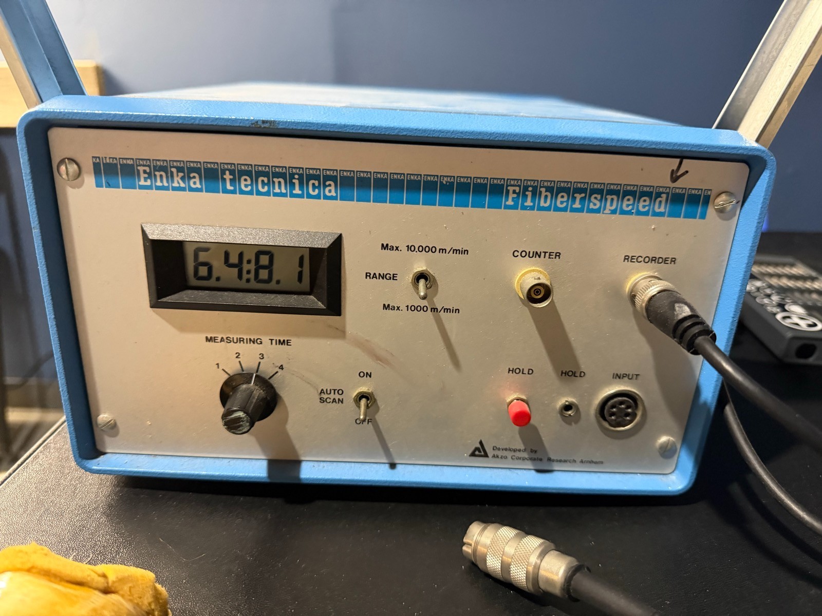 Enka Tecnica Fiberspeed FS 10 Yarn Filament Speed Meter Textile Lab Tester