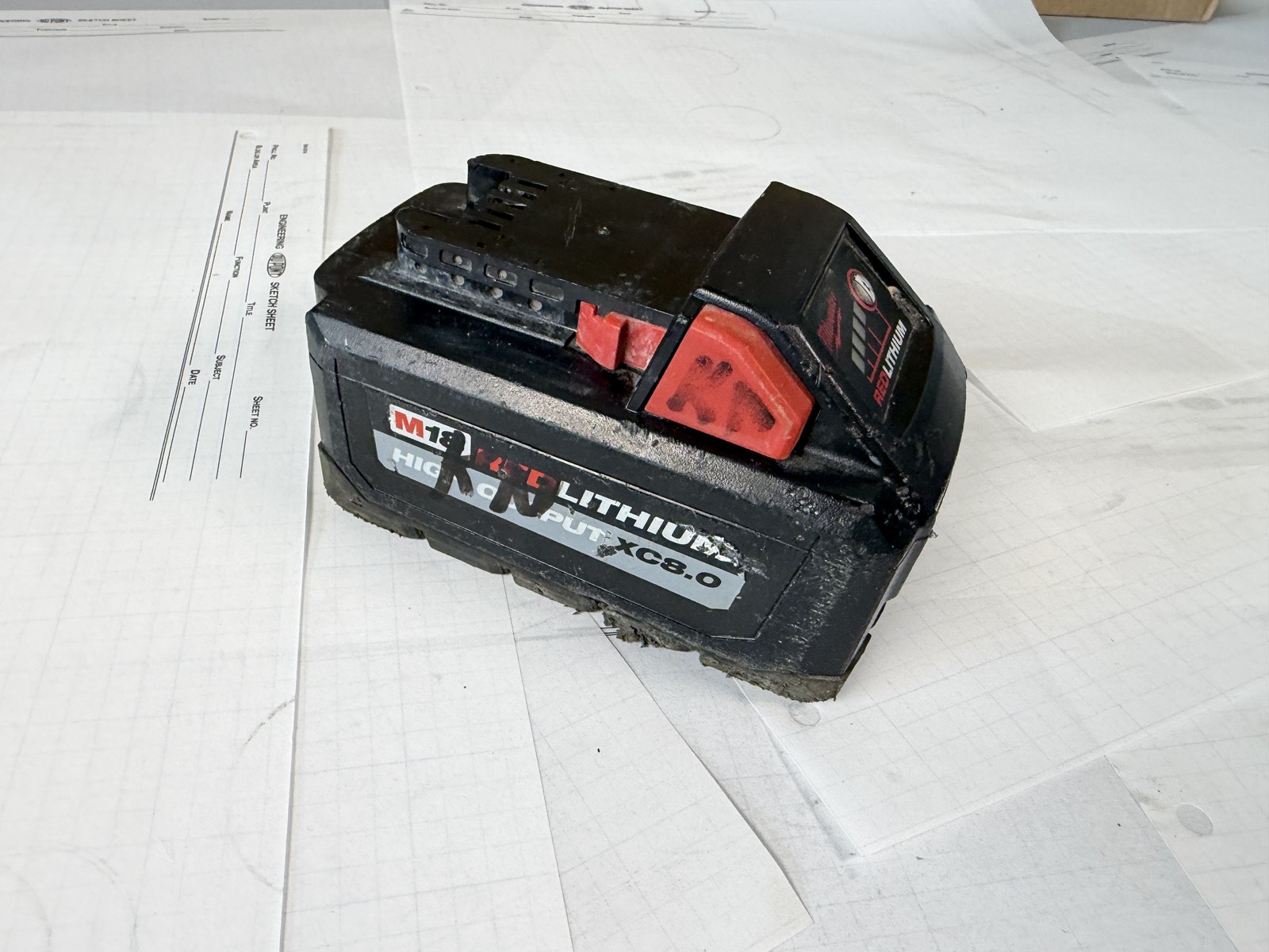 Milwaukee M18 REDLITHIUM HIGH OUTPUT XC8.0 8.0Ah Battery Pack 48-11-1880