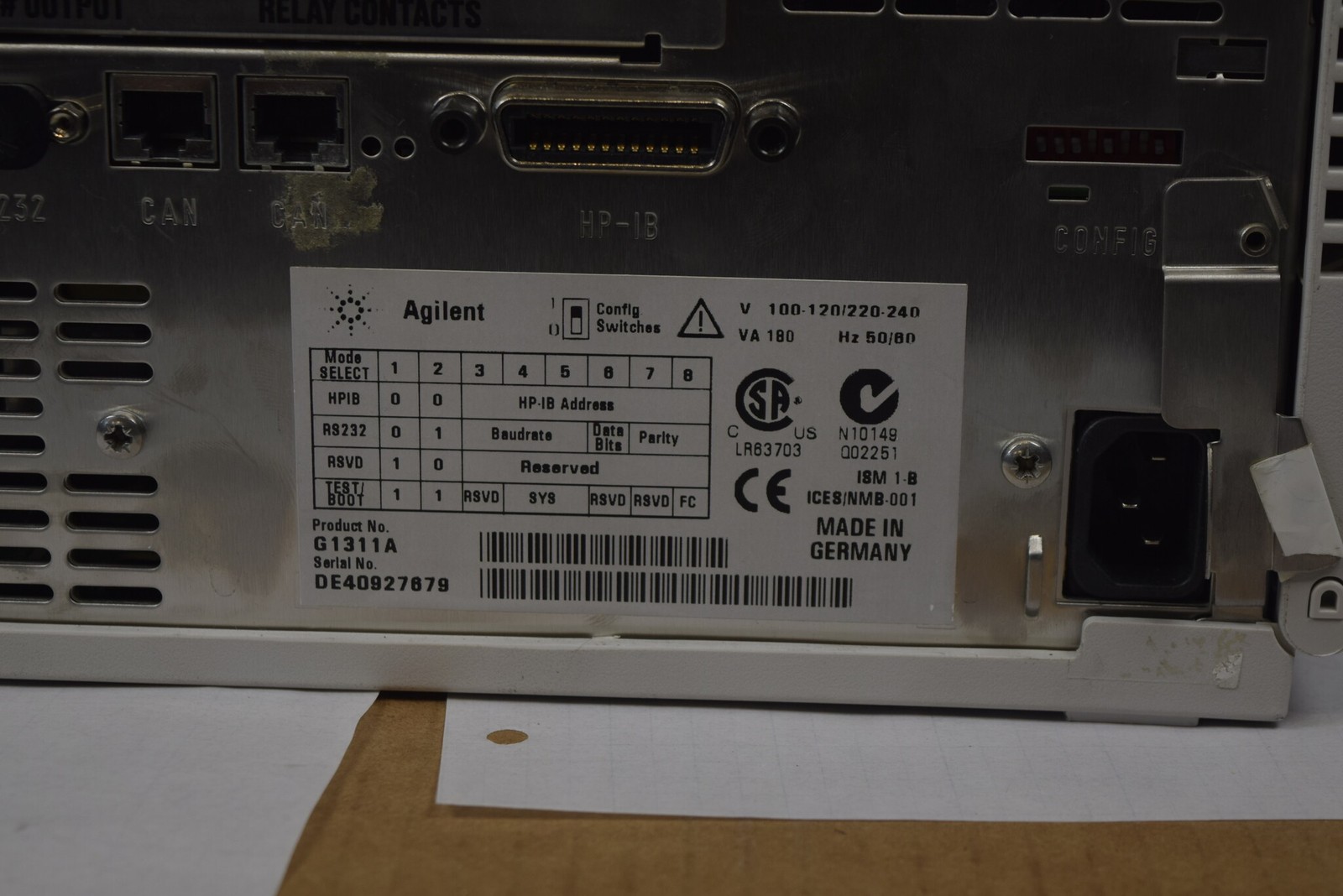 Agilent 1100 G1311A Quaternary Pump w/ Gradient Valve & Pump Head Leak Test PASS