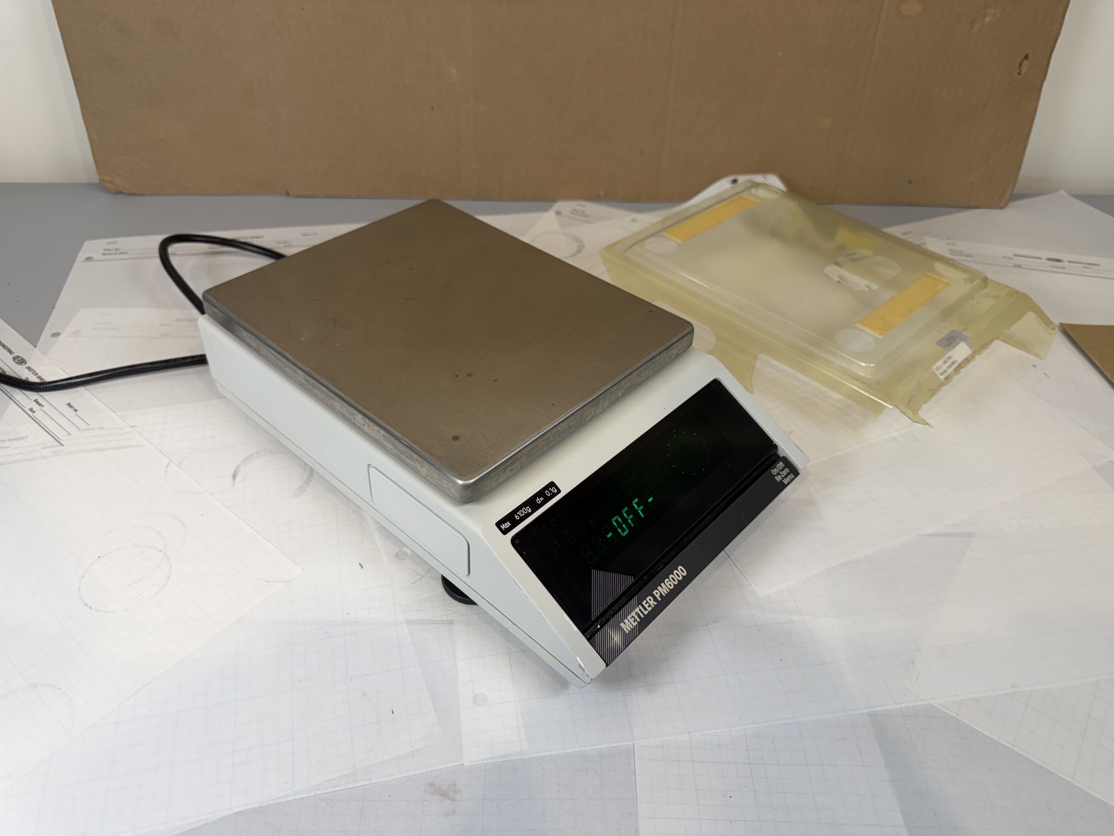 Mettler PM6000 Precision Lab Balance Scale 6100g x 0.1g TESTED + Dust Cover