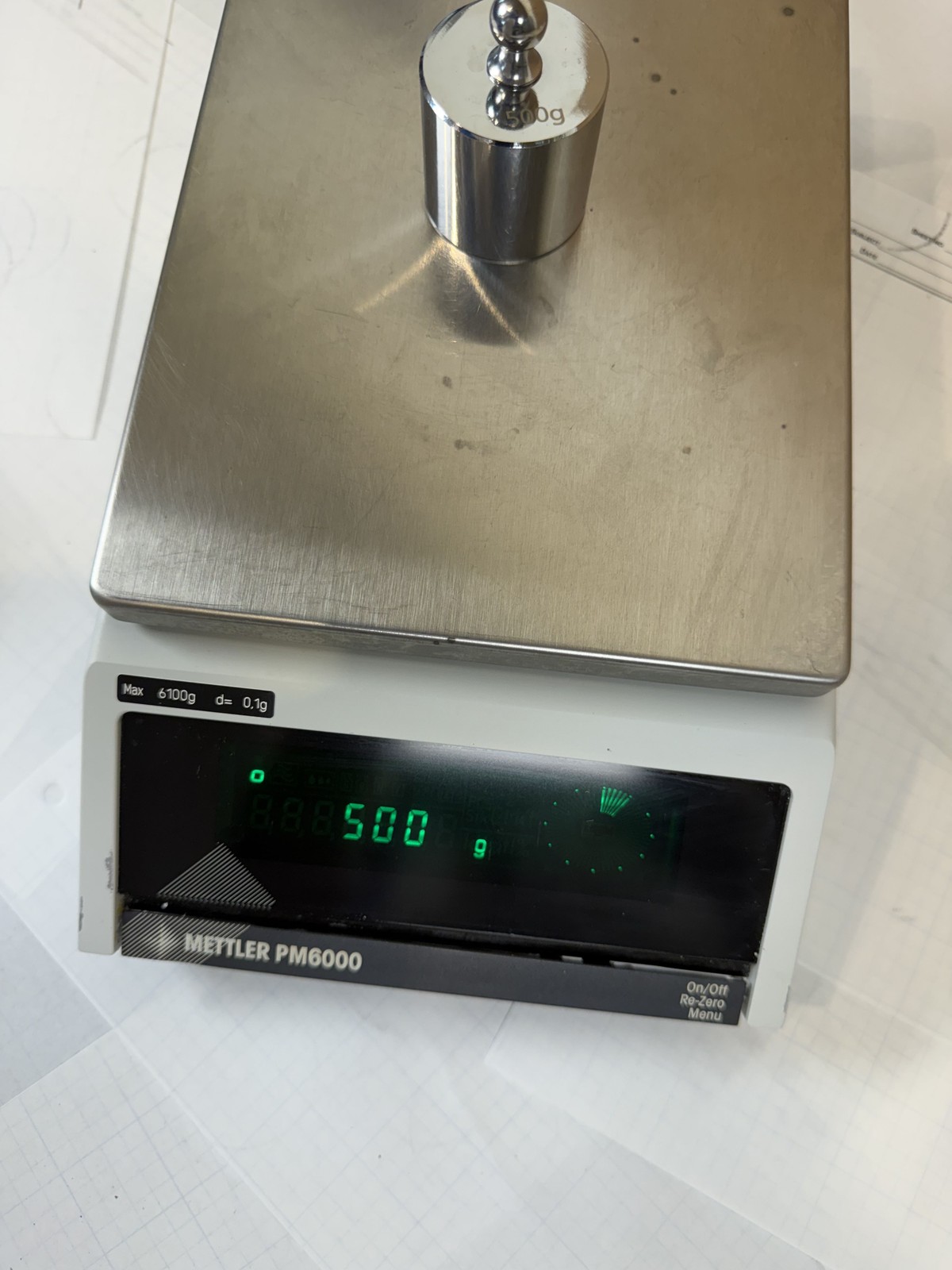 Mettler PM6000 Precision Lab Balance Scale 6100g x 0.1g TESTED + Dust Cover