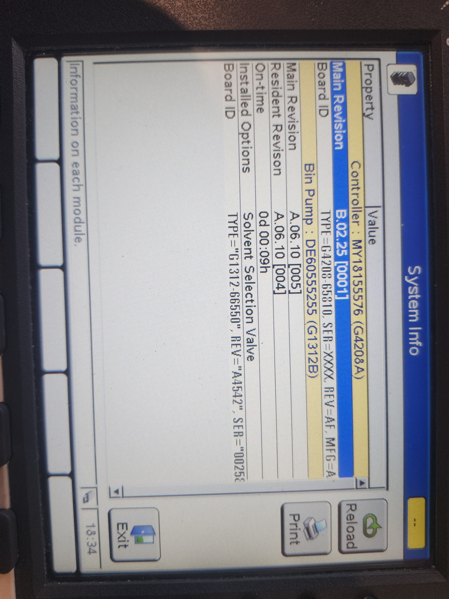 Agilent 1200 G1312B Binary Pump SL DE60555255 Pressure Test PASS, SSV