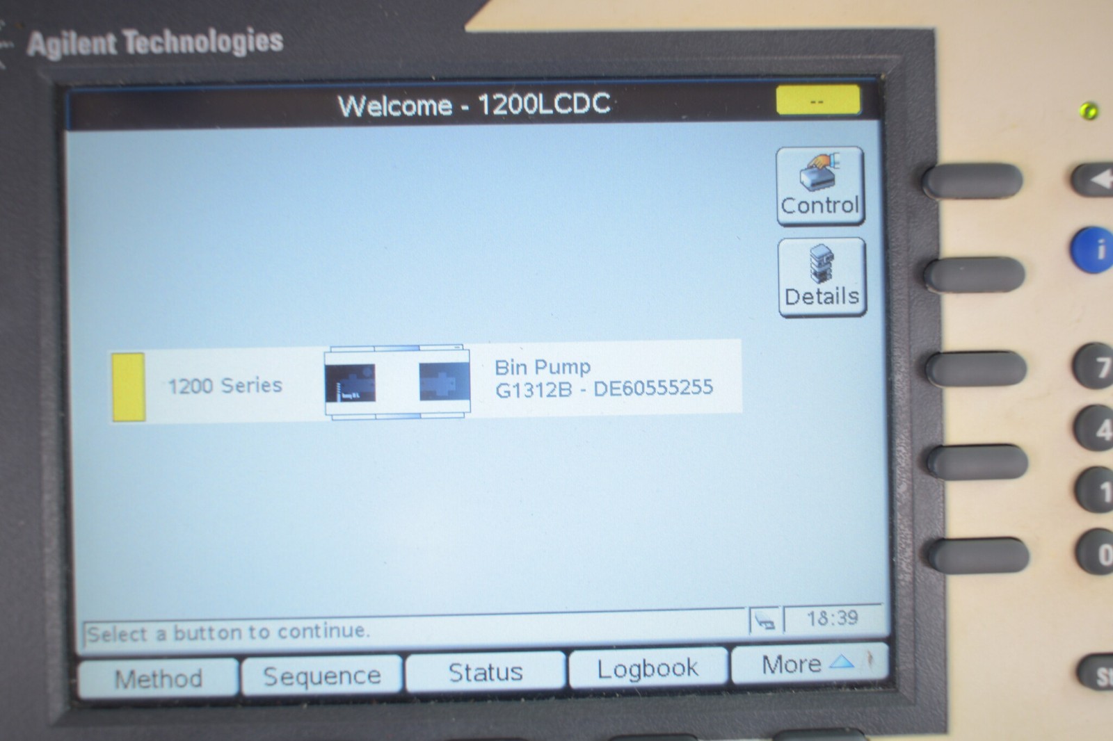 Agilent 1200 G1312B Binary Pump SL DE60555255 Pressure Test PASS, SSV