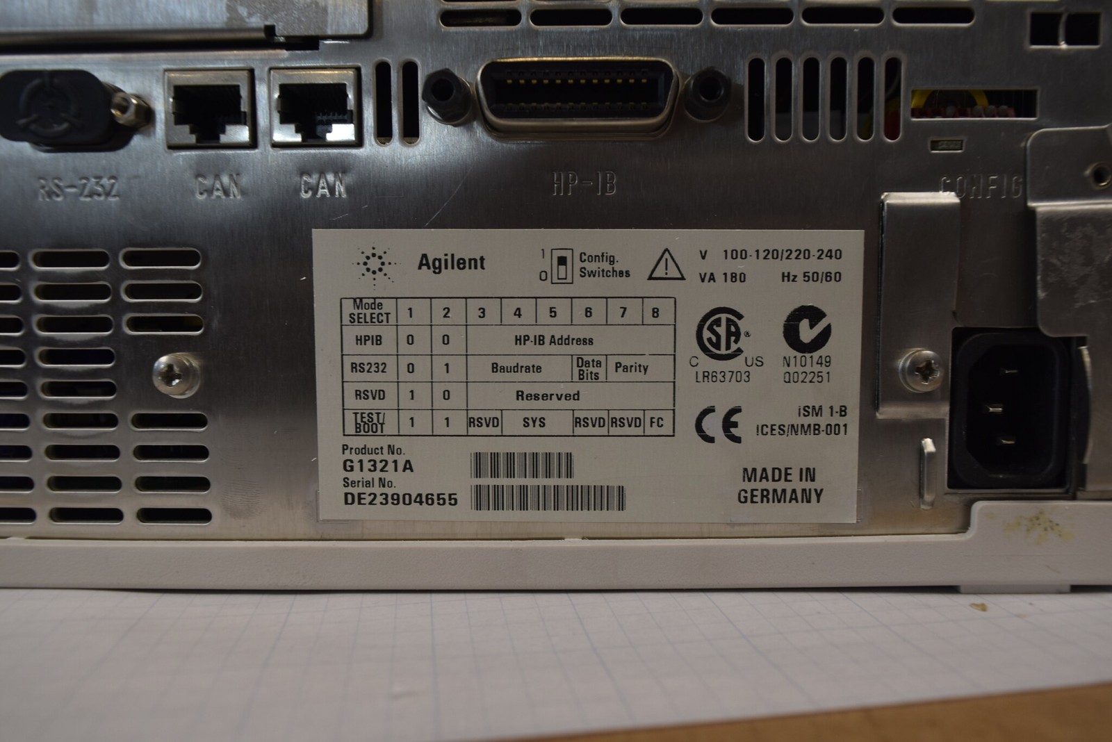 Agilent 1100 G1321A FLD Fluorescence Detector HPLC - Bench Tested S/N DE23904655