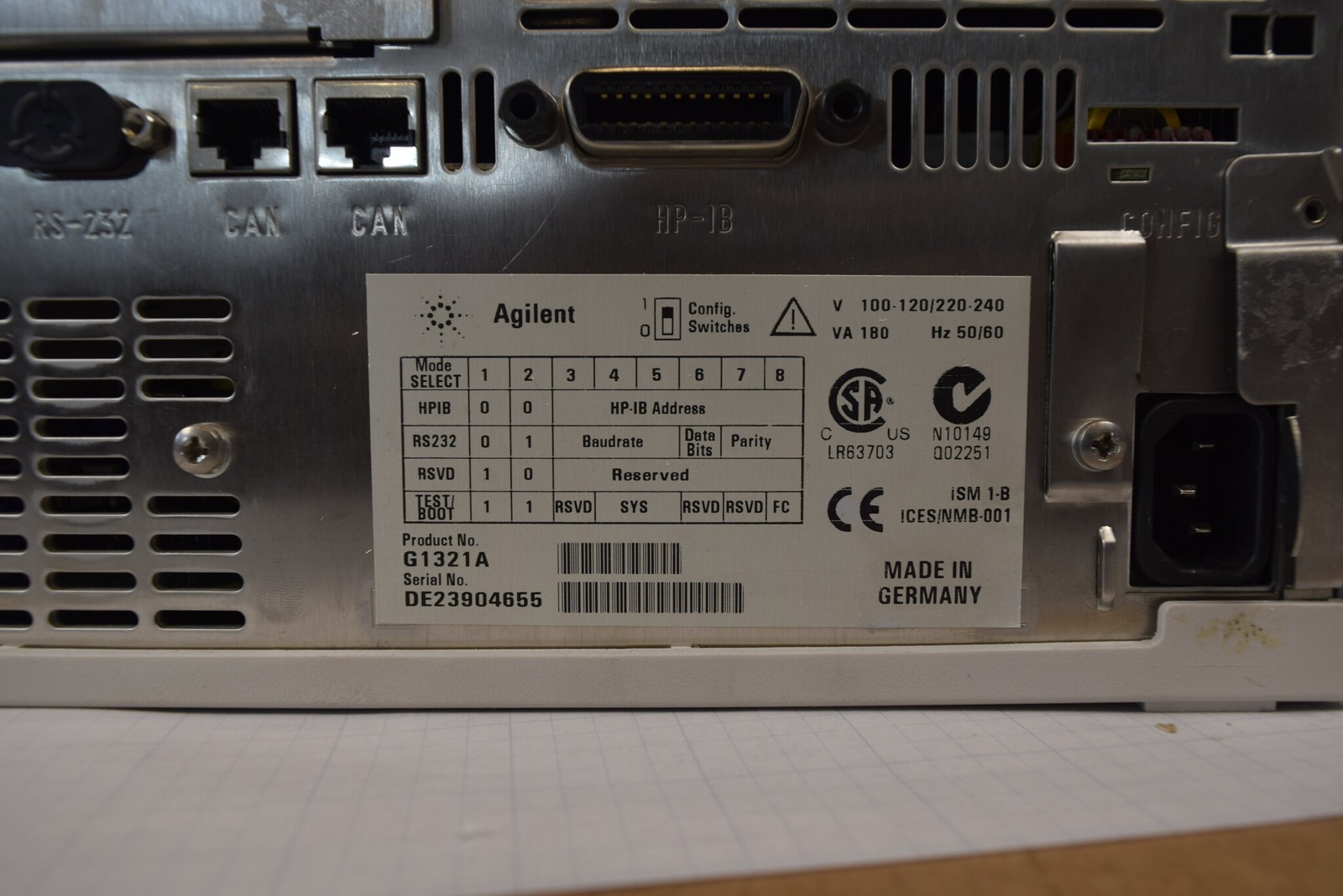 Agilent 1100 G1321A FLD Fluorescence Detector HPLC - Bench Tested S/N DE23904655