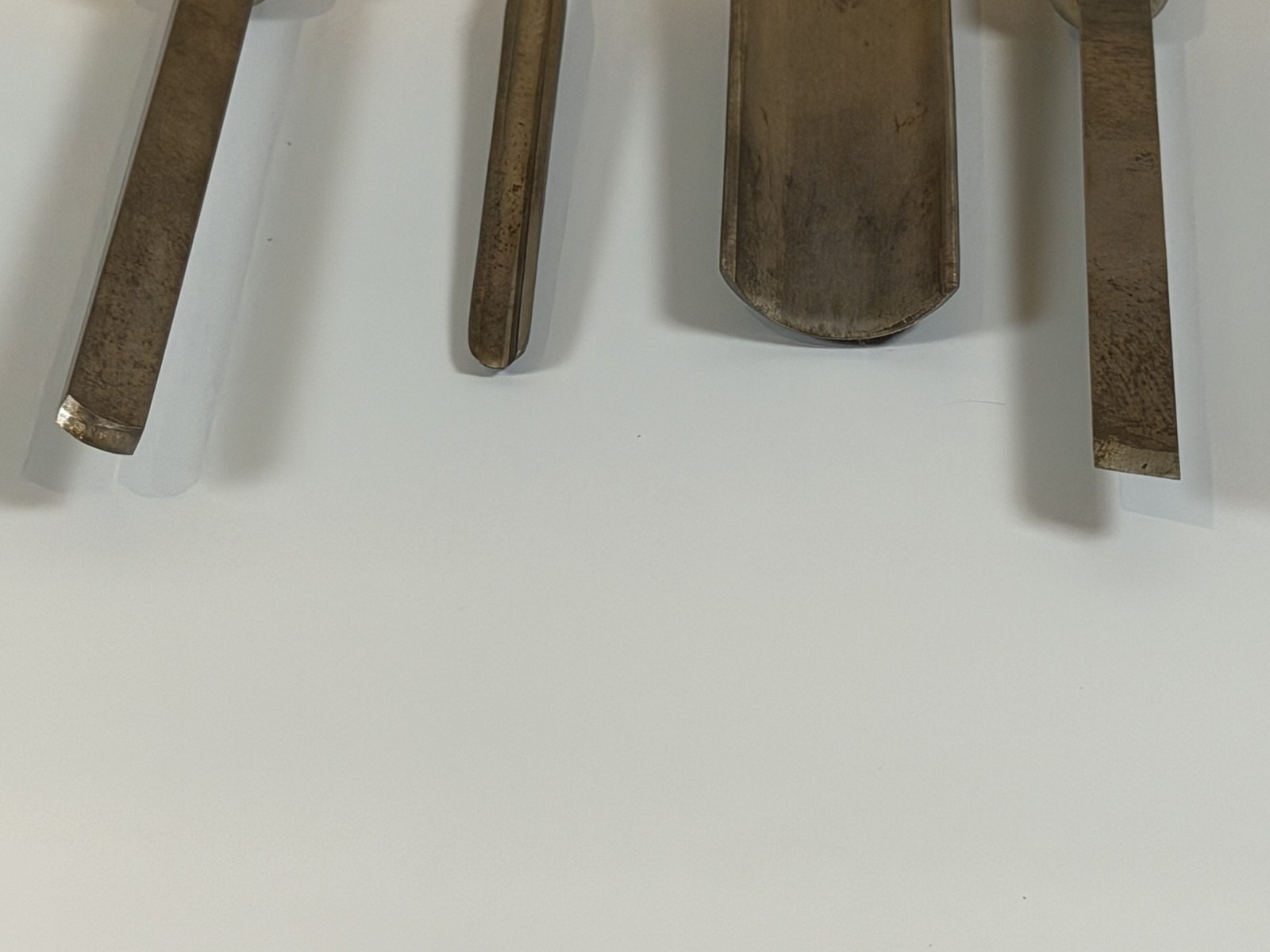 Vintage Buck Bros 4pc Wood Turning Lathe Chisel Gouge Skew Set Made in USA