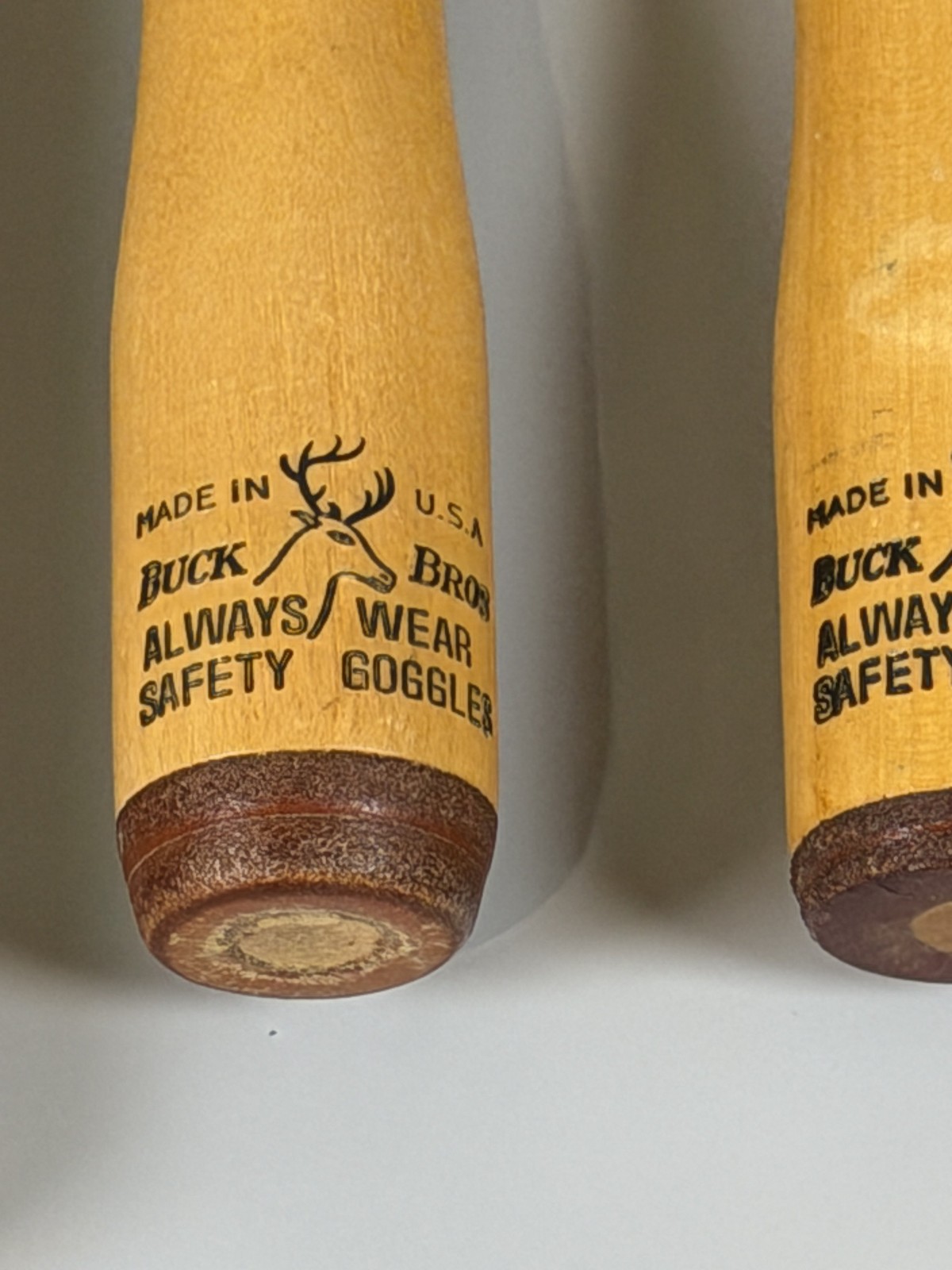 Vintage Buck Bros 4pc Wood Turning Lathe Chisel Gouge Skew Set Made in USA