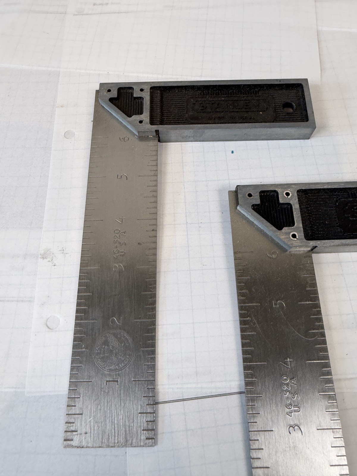 Stanley 46-520 6in Try Squares, UNUSED w/ factory label (2) - USA
