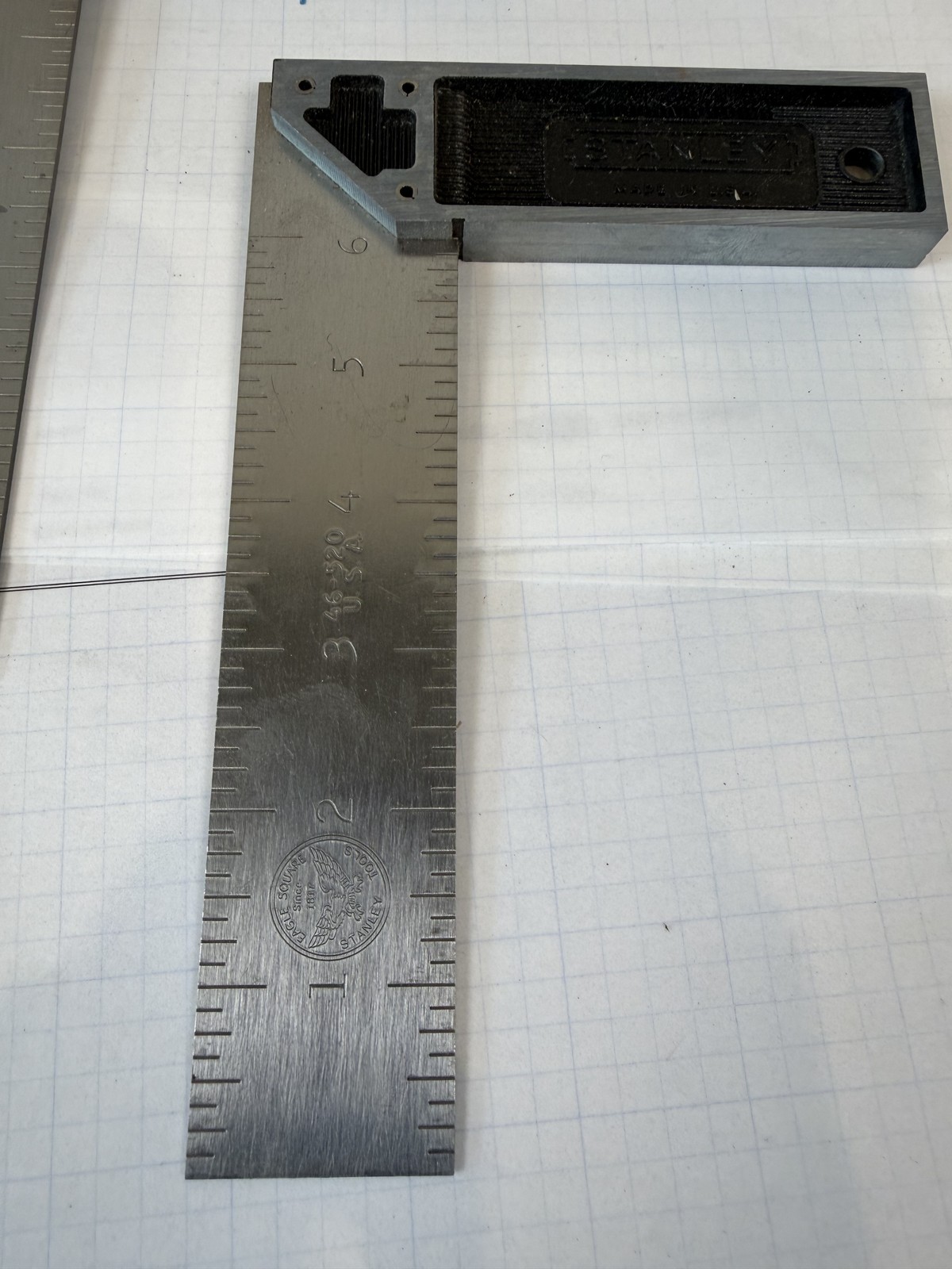 Stanley 46-520 6in Try Squares, UNUSED w/ factory label (2) - USA