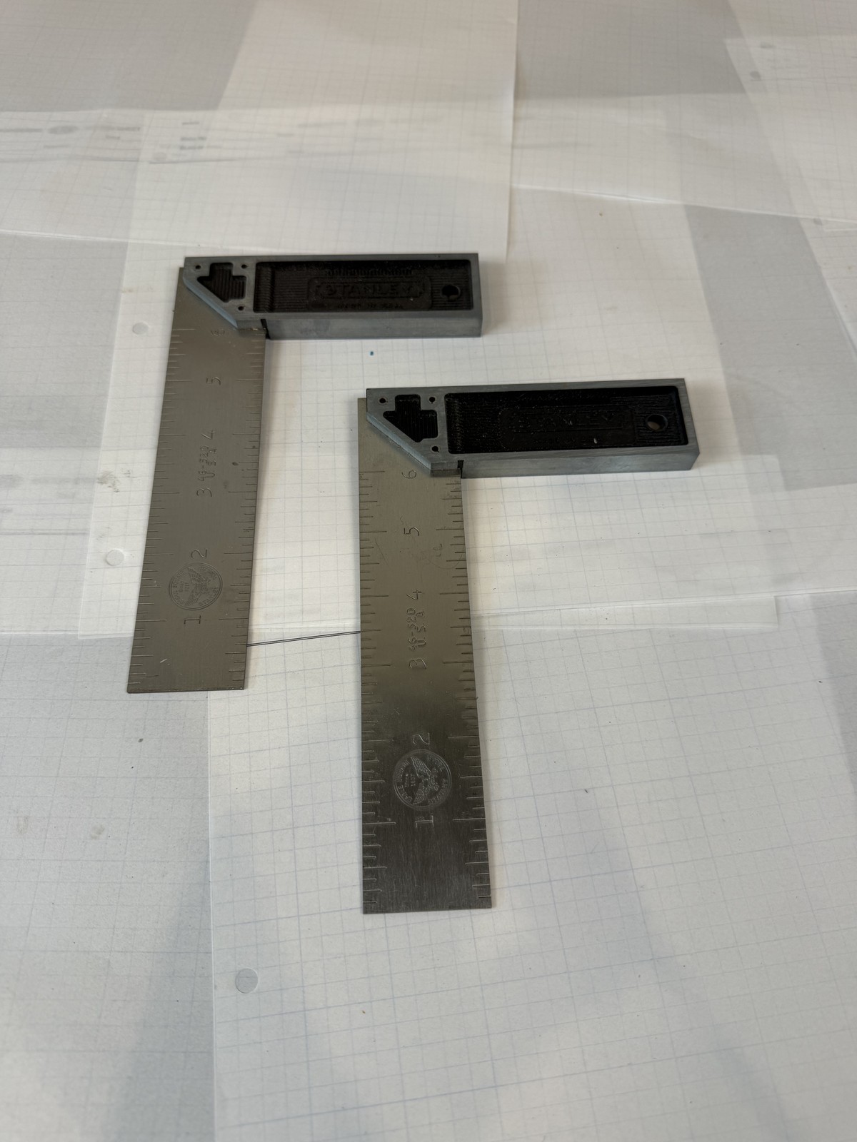 Stanley 46-520 6in Try Squares, UNUSED w/ factory label (2) - USA
