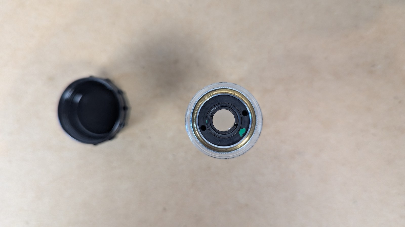 Bausch & Lomb 3.5X Microscope Objective RMS Thread Blue Band Rochester NY