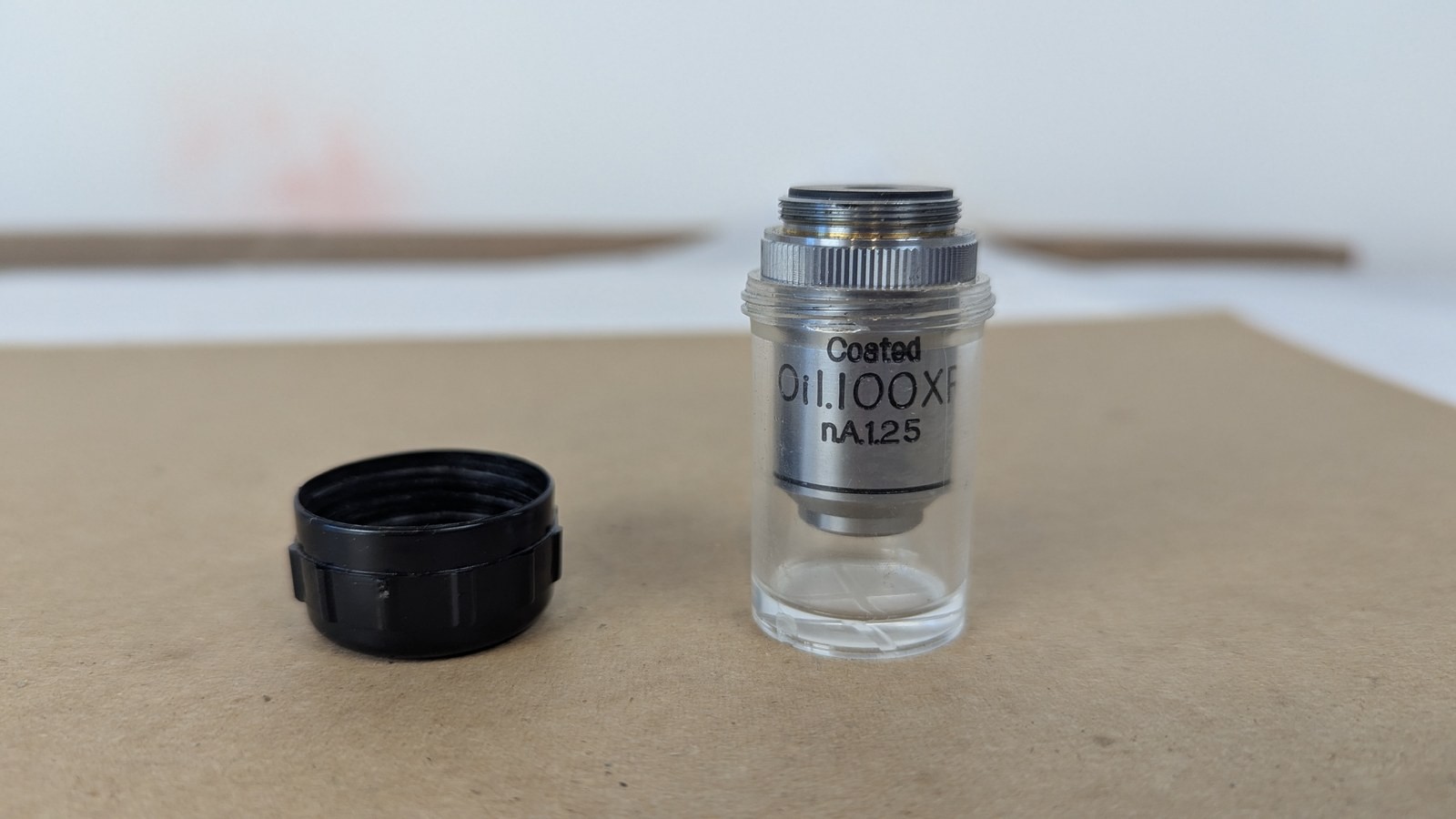 Unitron 100X Oil Immersion Microscope Objective N.A. 1.25 Coated RMS 73649