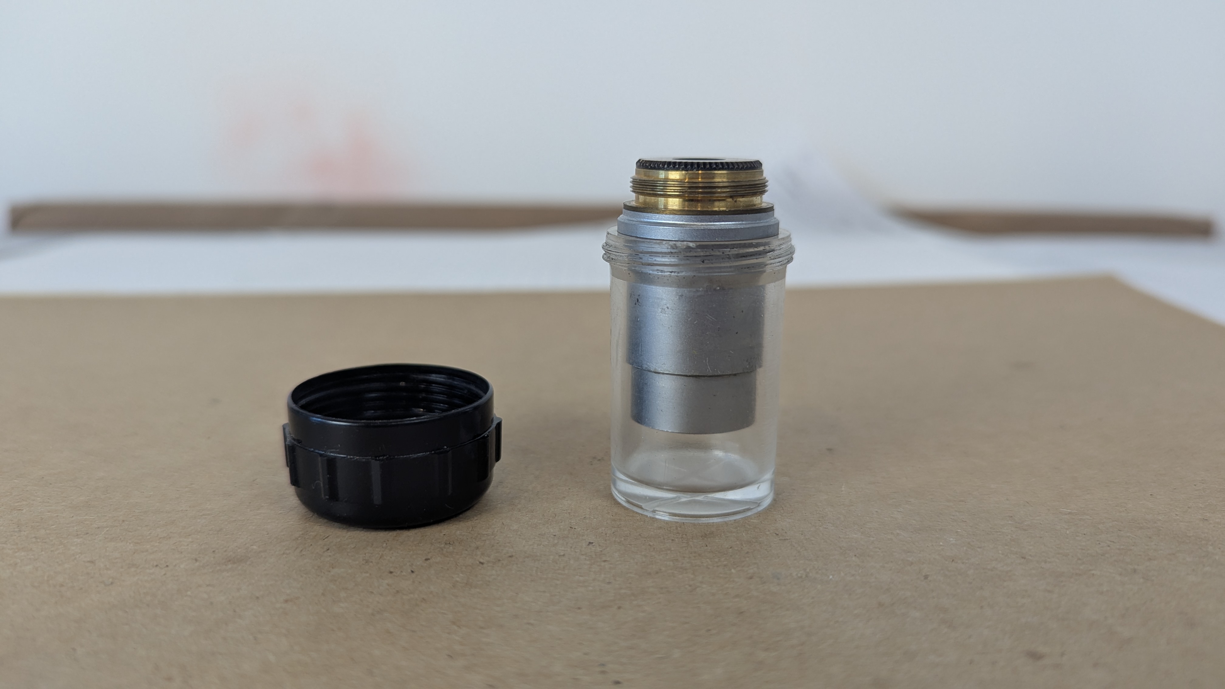 40X Microscope Objective N.A. 0.66 Achromat RMS Thread Unmarked Vintage