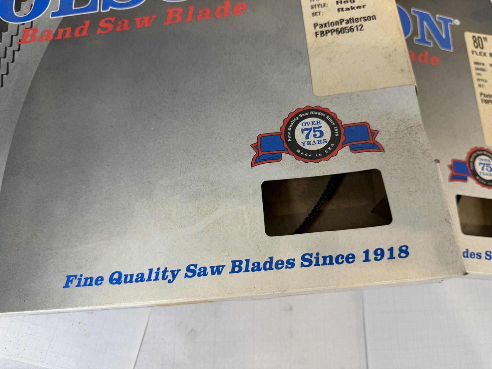 Olson 80 in Band Saw Blades NOS Lot of 4 - 1/4 6 TPI Skip + 3/16 10 TPI Reg