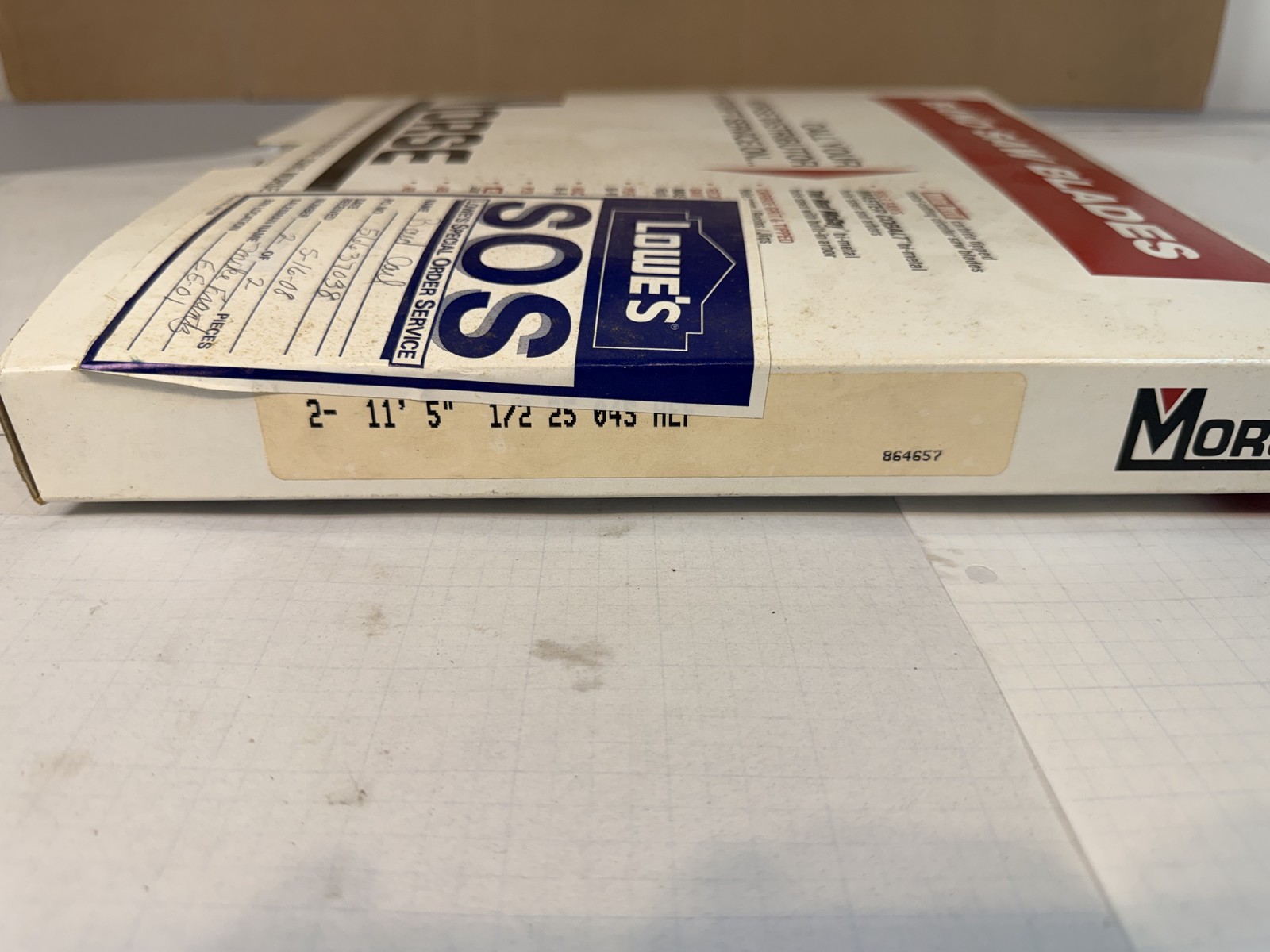 M.K. Morse 137 in Band Saw Blades NOS Lot of 4 - 1/4 and 1/2 x .025 4 Skip