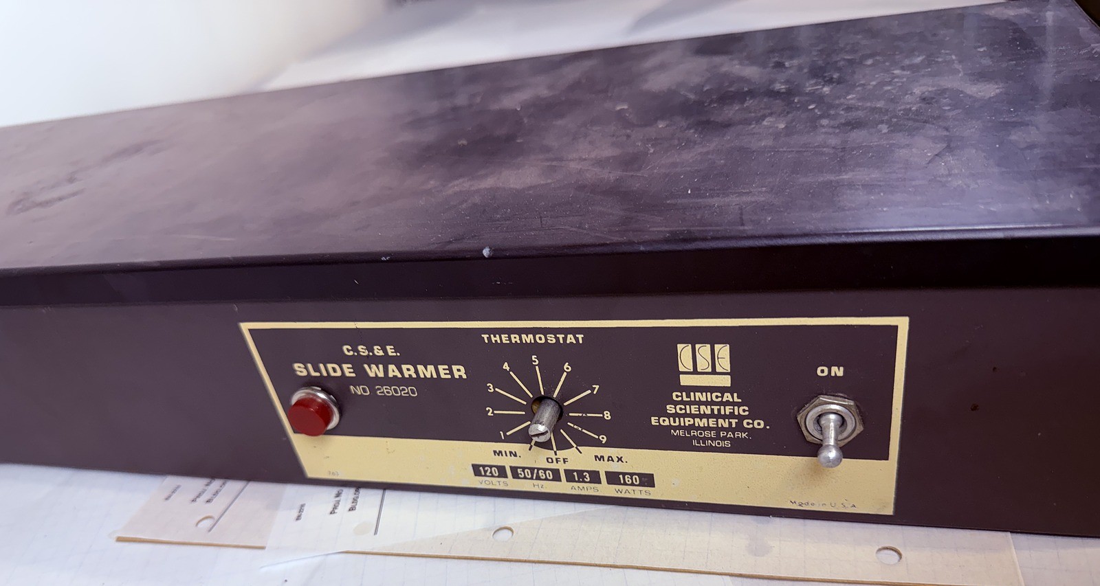 Clinical Scientific CSE 26020 Slide Warmer 25x8 Histology Heated Plate Tested